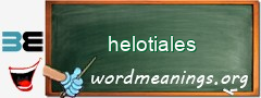 WordMeaning blackboard for helotiales